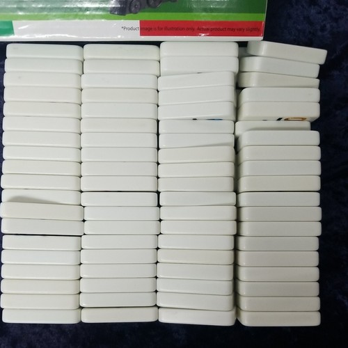 Juego de 91 piezas de azulejos blancos Mexican Train Dominoe Doble 12 talla profesional color número blanco - Imagen 7 de 12