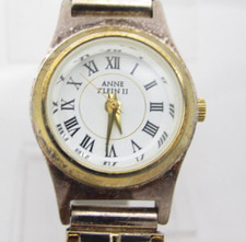 Women Anne Klein II Quartz WR Analog 19mm Round Watch H145 "New Battery"