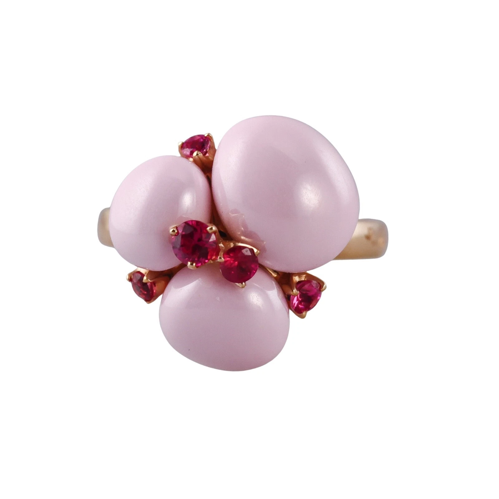 Pomellato Capri Pink Ceraminc Quartz Rose G Ring