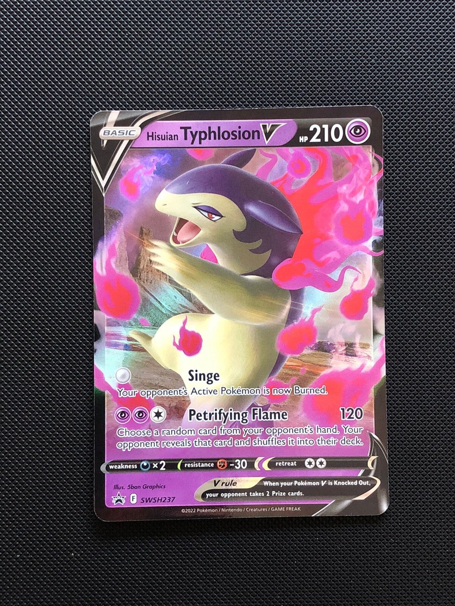 typhlosion v pokemon card value 2022 Pokmon Japanese Battle Region Hisuian VSTAR 029/067 C Oblivion Collectibles When Pokemon V has been Knocked Out Typhlosion SM185 - Holofoil SM