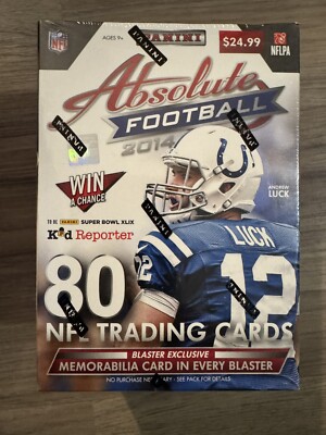 2014 Panini Absolute Football Factory Sealed Blaster Box+EXCLUSIVE MEMORABILIA !