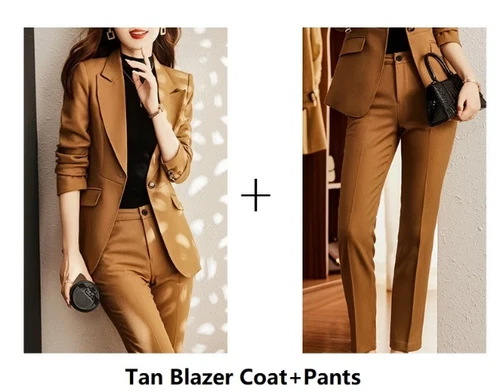 Women Formal Business Suits Professional High Quality Trousers Set Pantsuits - Picture 23 of 32