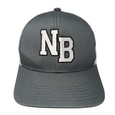 NB Snapback Mesh Back Trucker Hat Gray Youth One Size Pacific Headwear