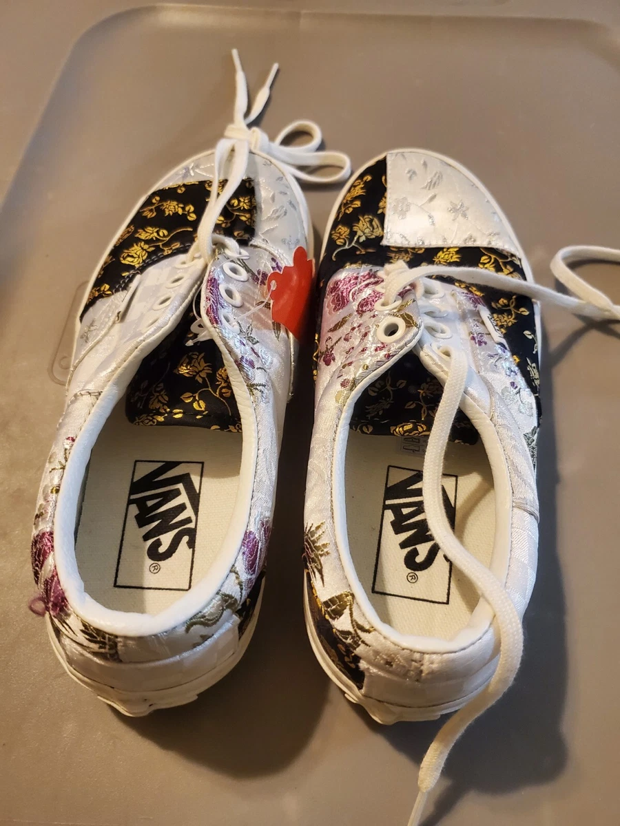 New Kids Youth Size 4 Vans Era Brocade Patchwork eBay
