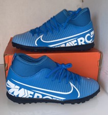 Nike Junior Superfly 7 Club Turf Soccer Shoe Blue Hero/ White Obsid AT8156 414