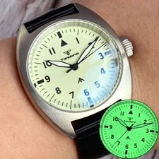 20ATM Double Domed AR Sapphire Glass NH35A Auto New Men Watch Full Luminous Dial