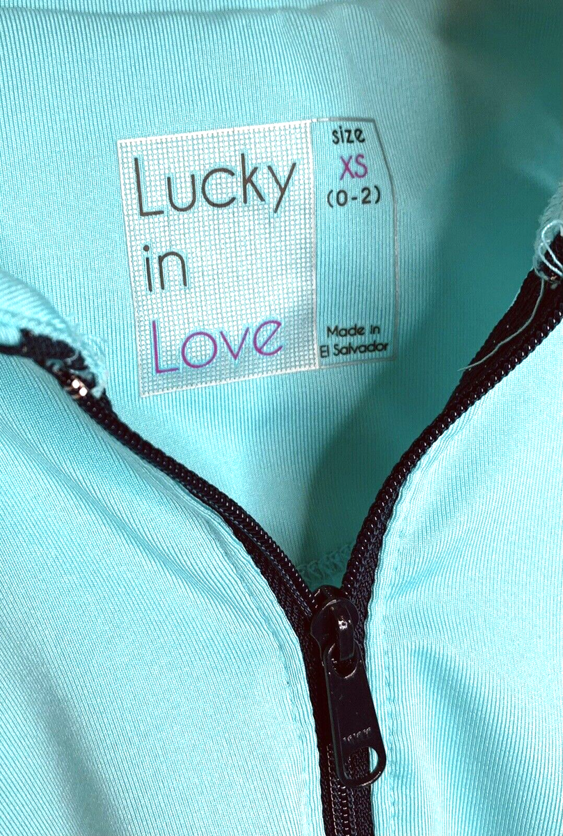 ☆新品☆ ラッキーインラブ　トップス　US-XS LUCKY IN LOVE Women's XS 0-2 Tennis Top Shirt Sky Blue