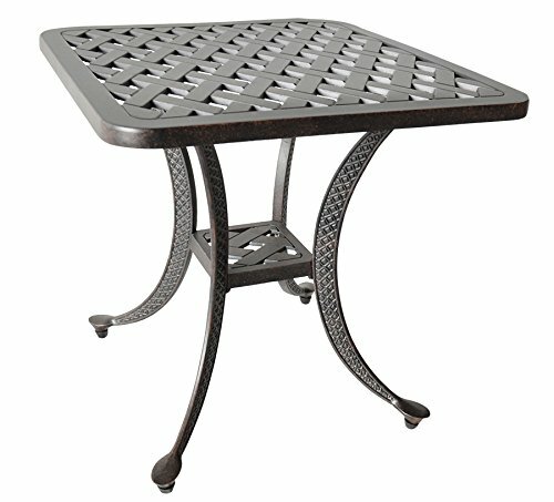 K B Patio Ld777o Elizabeth Ottoman With Cushion Antique Bronze Patio Furniture Accessories Patio Lawn Garden
