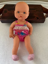 Vintage Famosa Nanuco Baby Doll with Bathing Suit 13" Tall C-3283-14