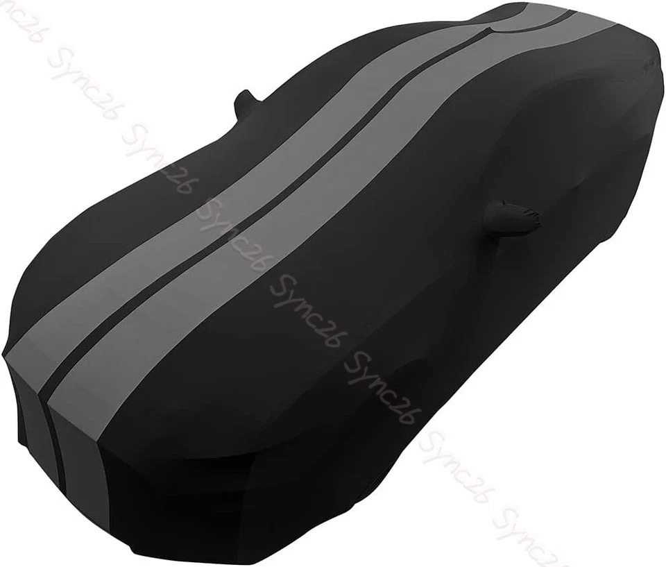 Stain Stretch Indoor Grey Line Black Car Cover Custom For Volkswagen ID.6 X US Foto 3 de 4