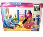BARBIE 1998 TRENDY LOFT Play Set My Scene Living Room RETRO NIB NEW Mattel NOS!