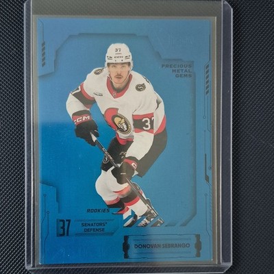 Metal Universe Precious Metal Gems Blue PMG /50 Donovan Sebrango Ottawa Senators