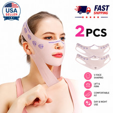 V Face Lifting Mask Face Slimming Chin Strap Firming Sculpting Day Night Unisex