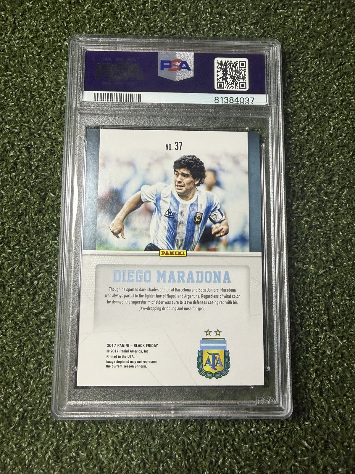 2017 Panini Black Friday - Diego Maradona Wedges /50 PSA 9 POP 1 🇦🇷 🔥  view 2
