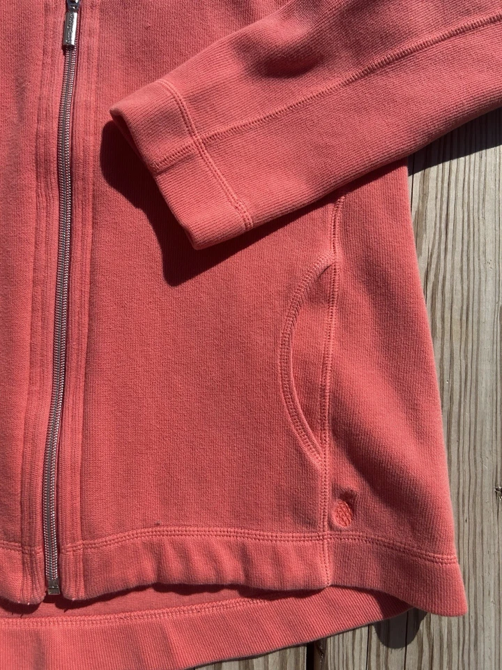 Tommy Bahama Full Zip Pullover Sweater Sweatshirt Pink Women's Small - Image 3 of 4