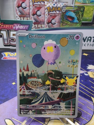 Drifloon 136/128 Holo Illustration Rare ME: 30th Celebration Pokemon Near Mint