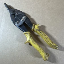 Rigid Straight Aviation Tin Snips With Yellow Handle  831-479 Made In USA