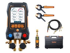 Testo 558s Kit with Hoses - Smart Digital Manifold Kit (Temperature