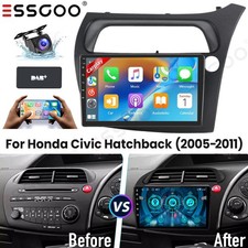 9" DAB+ For Honda Civic Hatchback 2005-2011 Car Stereo Radio Android 15 GPS+AHD