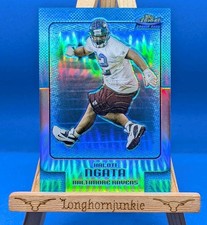 2006 Finest Blue Refractor  /299 Haloti Ngata RC rookie card Ravens legend Topps. rookie card picture