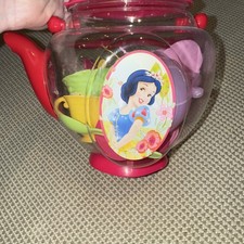 Disney Princess Snow White Toy Tea Set with Cups, Spoons, and Teapot