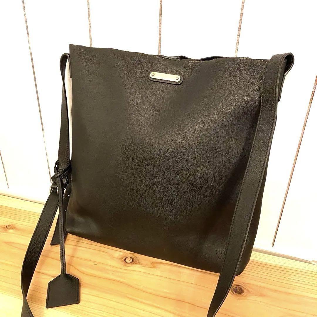 Autentica borsa a tracolla classica Saint Laurent nera con logo del marchio per uomo