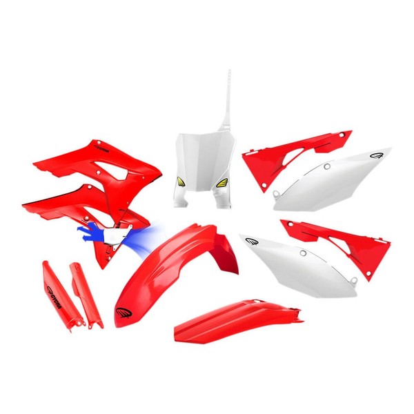 Cycra Powerflow-Karosserie-Kit CRF450 OEM Rot Weiss-image