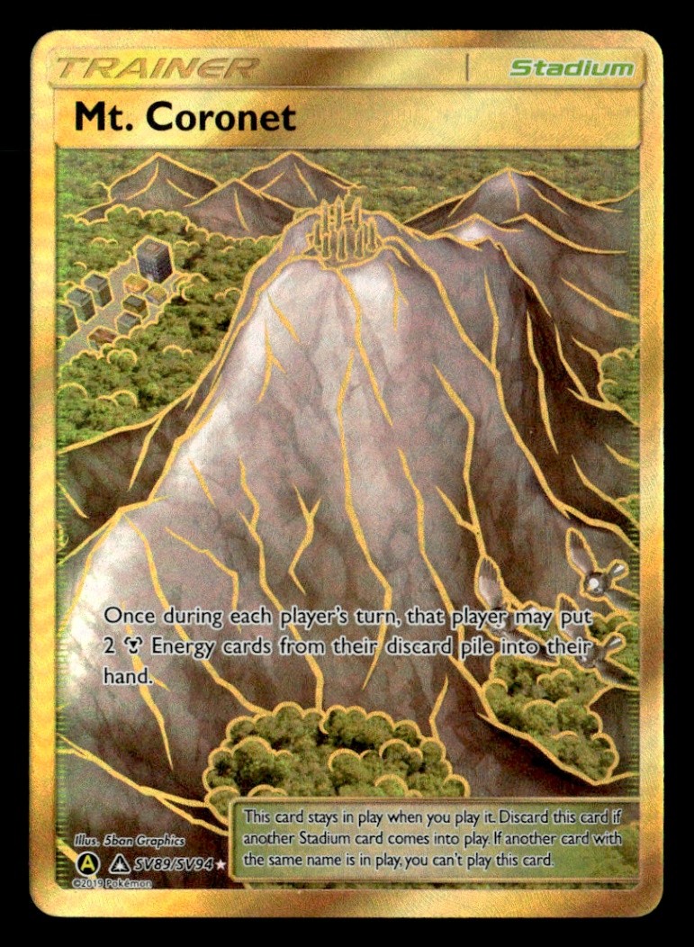 Mt. Coronet Shiny Holo Rare Hidden Fates: Shiny Vault SV89/SV94 NM Pokémon TCG