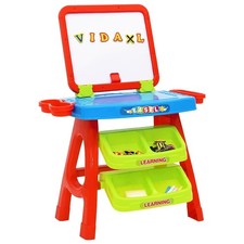 3-1 Staffelei Lernpult für Kinder Kreidetafel Whiteboard Kindertafel vidaXL