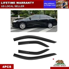 JDM 3D Wavy Mugen Style Window Visors Rain Guards For 2012-2017 Toyota Camry US