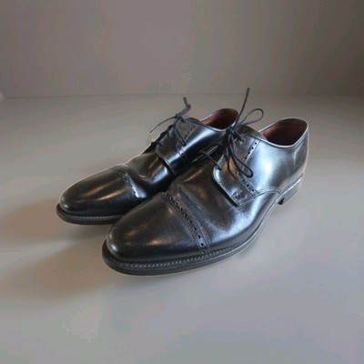 Allen Edmonds Clifton USA Black Cap Toe Brogue Oxford Dress  display picture 1