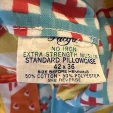 Raggedy Ann Andy Pillowcase Vintage 42 X 36 Pacific Cotton Blend NEW