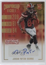 2016 Panini Contenders Championship Ticket 6/49 Jordan Payton #174 Auto 1u6