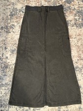 American Eagle NWT Cargo Long Skirt Size 4 Gray