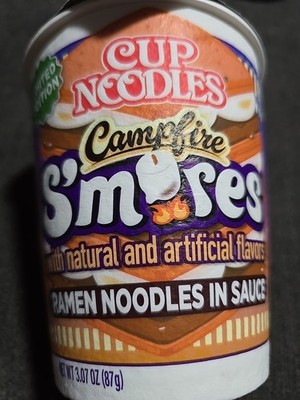 2 Nissin Cup Noodles Campfire S mores Limited Edition Ramen Noodle Cups