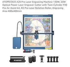ATOMSTACK A20 Pro Laser Engraver 130W Engraving Cutting Machine Air Assist Kit