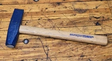 Vintage NOS WARWOOD 3 Lb. Blacksmith's Straight Peen Hot Cut Hammer 