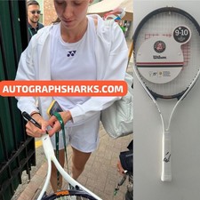 Signed Elena Rybakina Autographed Wilson Tennis Racket With COA & PROOF