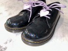 Dr. Martens Oxfords black galaxy shimmer patent *pink laces & hearts size 5.5-6 — photo 5