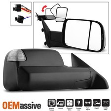 Fit 2009-2012 Dodge Ram Pickup Power Heated Led Signal Passenger Towing Mirror Fit 2009-2012 Dodge Ram Pickup Power Heated Led Signal Passenger Towing Mirror