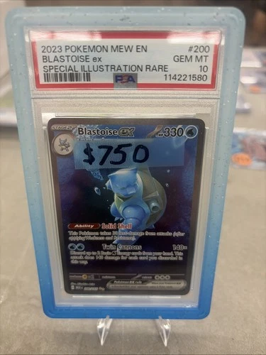 Blastoise ex 200/165 Sv: Scarlet & Violet 151 Holo PSA 10 GEM MT