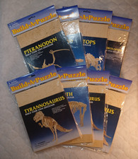 Build Your Own Dinosaur 3D Vintage Puzzle Wood Brand New in Package