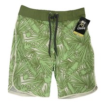 Art Class Boys Swim Trunks Size 10 Green Palm Tree Print NWT Pool Shorts