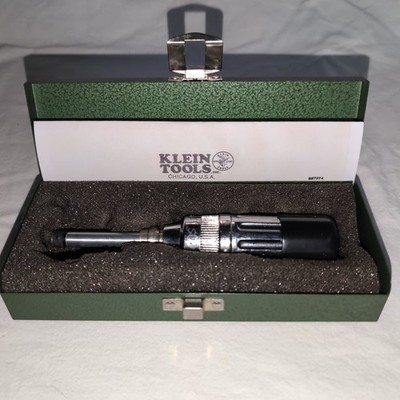 KLEIN TOOLS 57035 1/4'' DRIVE ADJUSTABLE TORQUE SCREWDRIVER 2-36 IN/LBS 57034 KIT