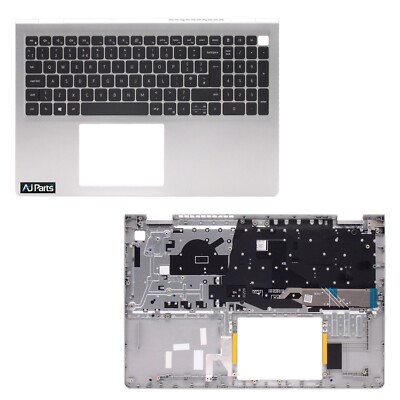 Neue Dell Inspiron 3510/3511/3515/3520/3525 Handauflage & UK ENGLISCHE Tastatur Silber