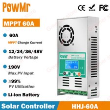 MPPT 60AMP Solar Charge Controller For 12V 24...