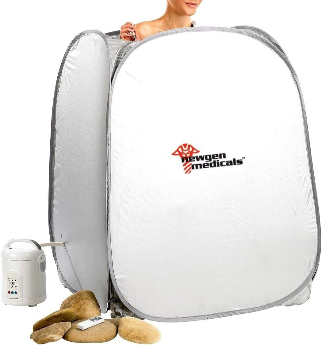 NUEVO 2 en 1 Hogar Baño de Vapor Sauna Portátil Móvil para Bienestar Salud Fragancia Cuidado