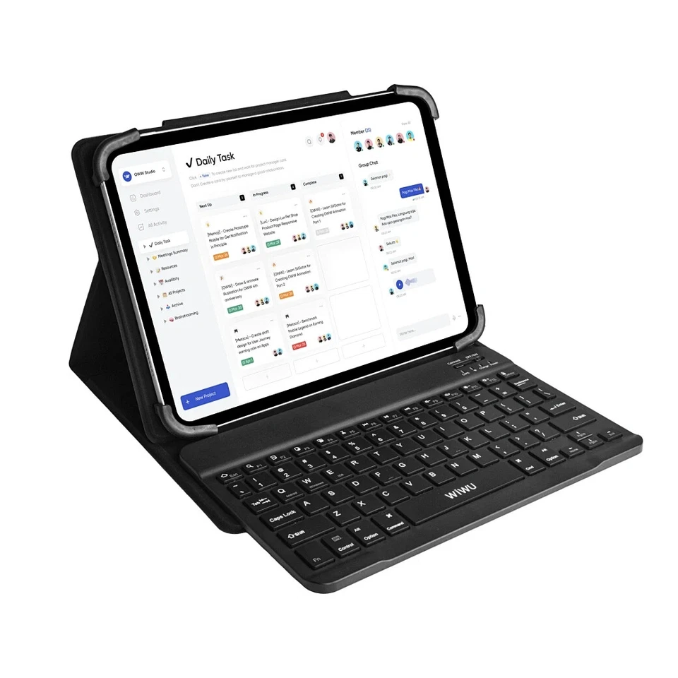 Universal Keyboard Case (English) W-UK001BLK9 9 inch-11 inch - Image 3 of 4