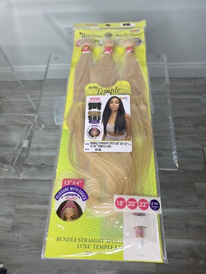613L Straight Blonde Brazilian Remy Human Hair Bundles 18  display picture 3