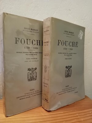 Fouché (1759-1820) 2 Bd. - Louis MADELIN - Buchhandlung PLON - 1947